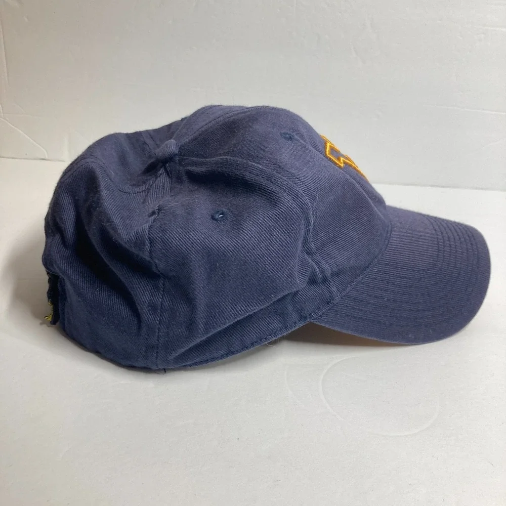 WV West Virginia Mountaineers Cap Hat Adult Navy Blue Adjustable Morgantown